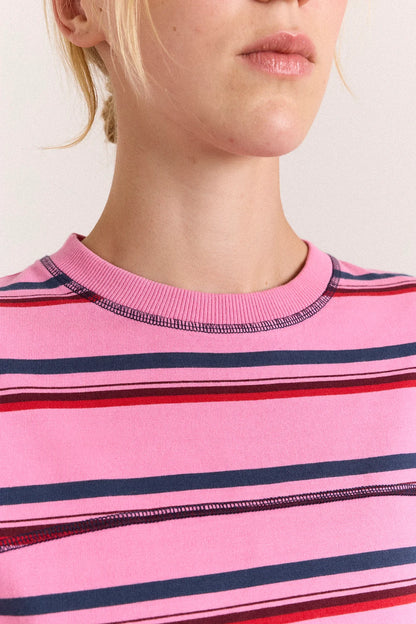 Samara Pink Stripe Tee