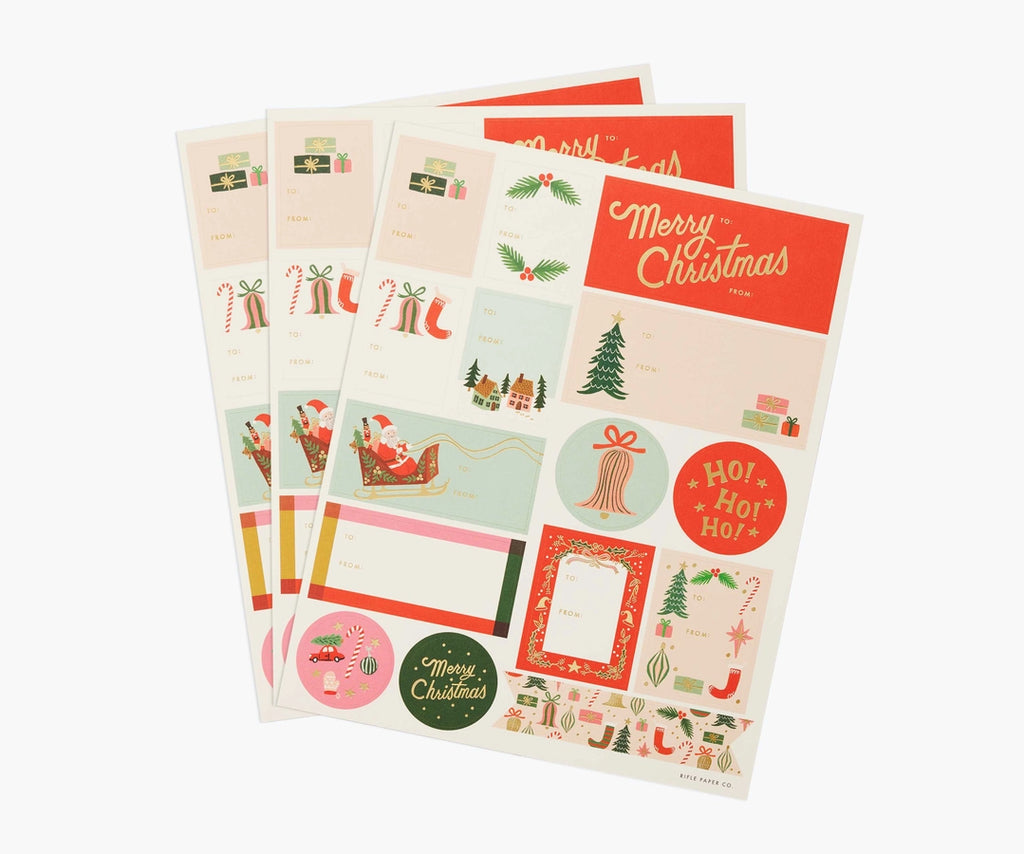 Deck The Halls Gift Stickers