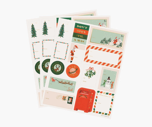 Santa’s Workshop Gift Stickers