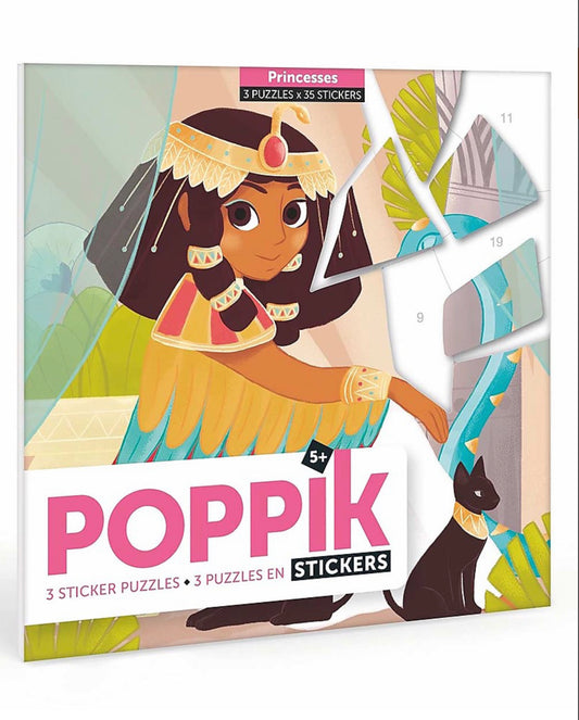Poppik Mini Sticker Puzzle Princesses