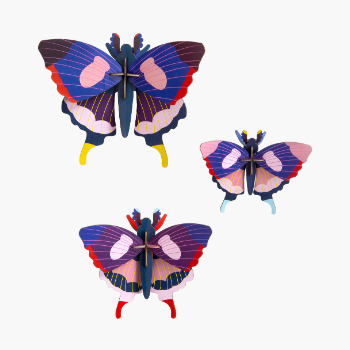 Studio ROOF Set of 3 Swallowtail Butterfly Wall Decor