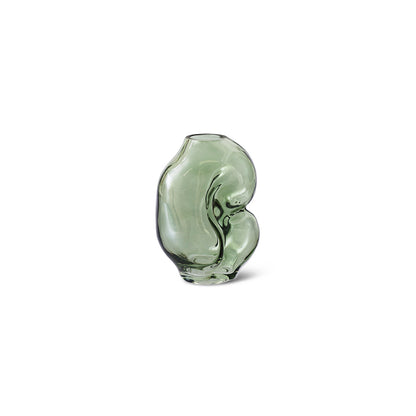 Gleam Olive Glass Vase - Small