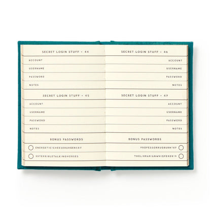 Definitely Not My Passwords Tiny Diary