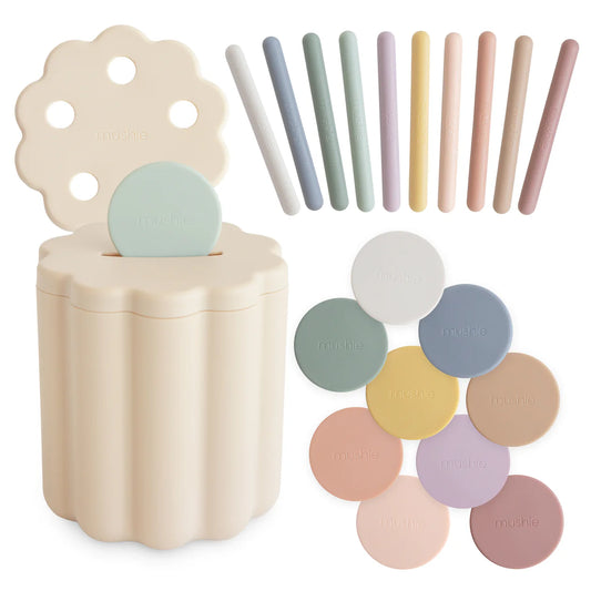 Mushie Coin & Tube Sorting Toy
