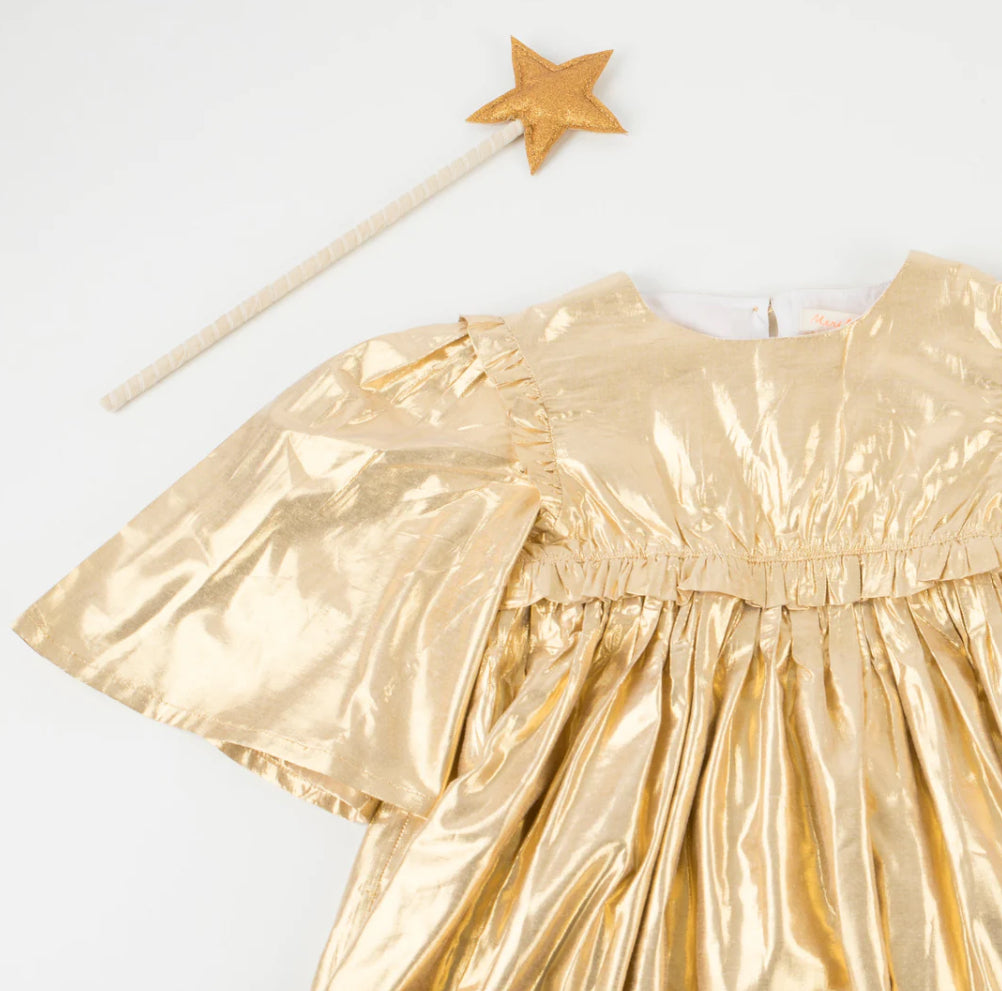 Gold Angel Dress & Wand