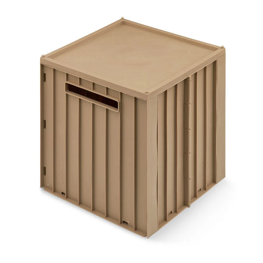 Elijah Storage Box With Lid - Oat