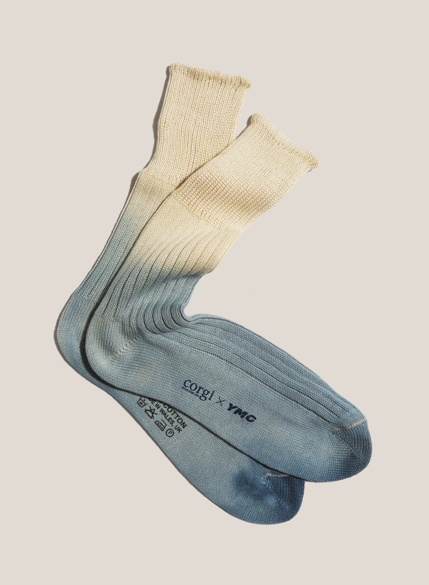 Dip Dye Socks Blue