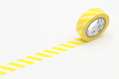 Washi Tape Stripe Lemon Yellow
