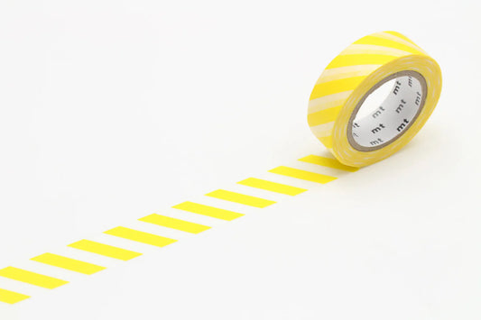 Washi Tape Stripe Lemon Yellow