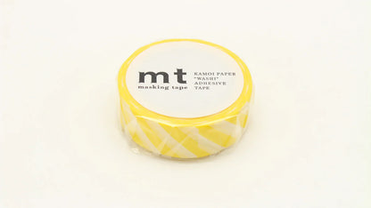 Washi Tape Stripe Lemon Yellow