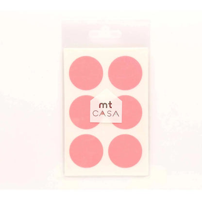 MT Casa Round Sticker Seal Shocking Pink