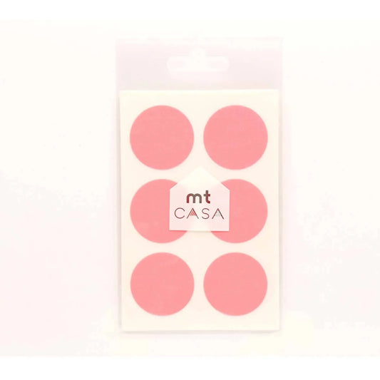 MT Casa Round Sticker Seal Shocking Pink