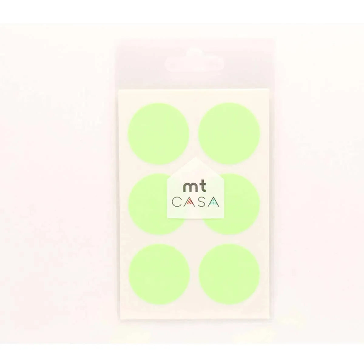 MT Casa Round Sticker Seal Shocking Green