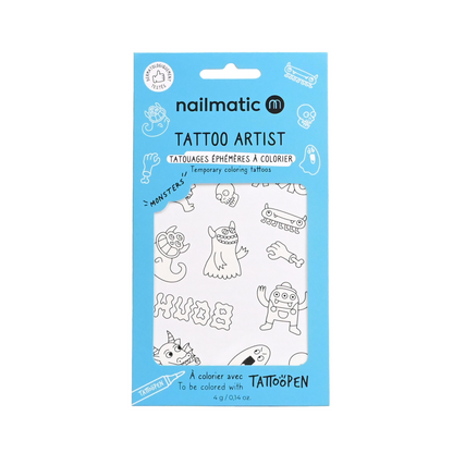 Temporary Colouring Tattoos Monsters