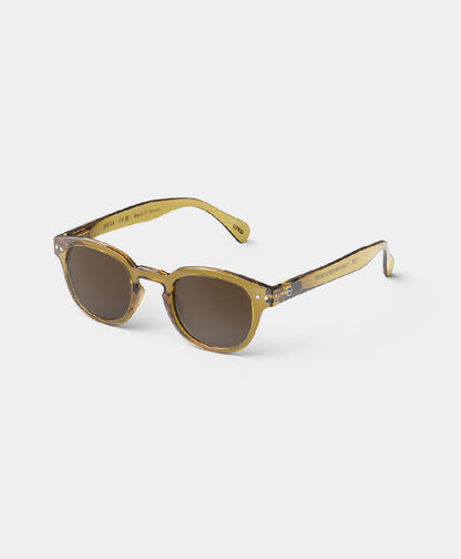 Adult Unisex Sunglasses #C SUN - Golden Green