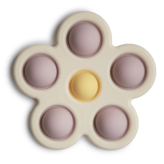 Mushie Lilac Flower Press Toy