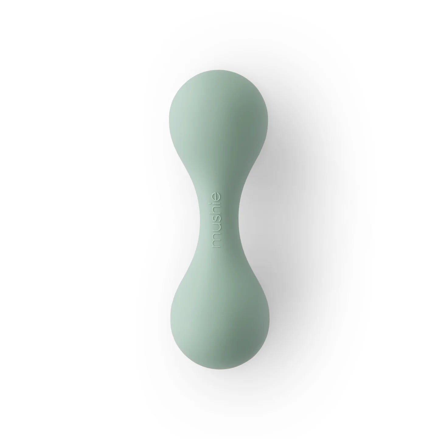 Mushie Silicone Rattle Cambridge Blue