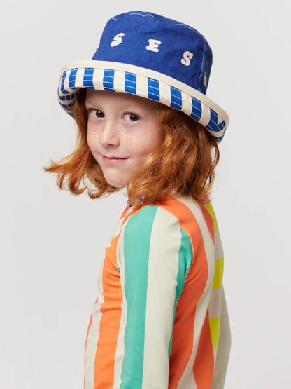 Bobo Choses Reversible Multicolour Stripe Hat