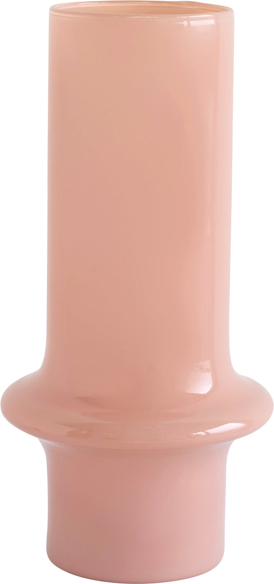 Peach Whip Glass Vase