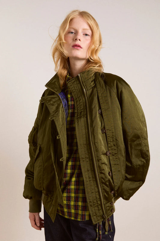 Joanie Bomber Olive
