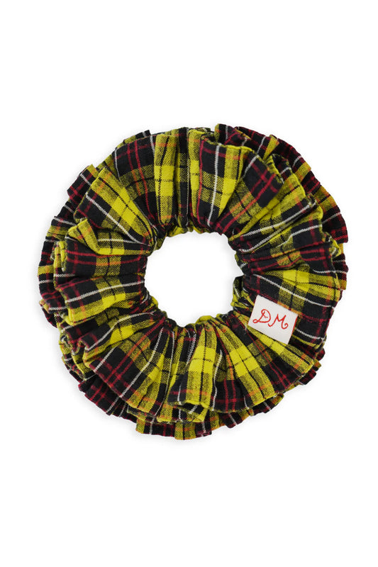 Garter Scrunchie - Yellow Tartan