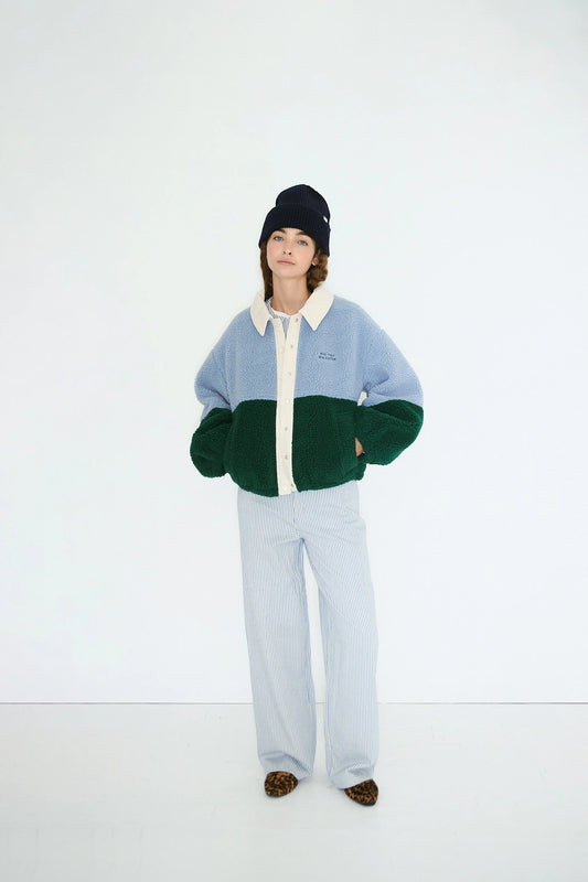 Colour Block Sherpa Jacket