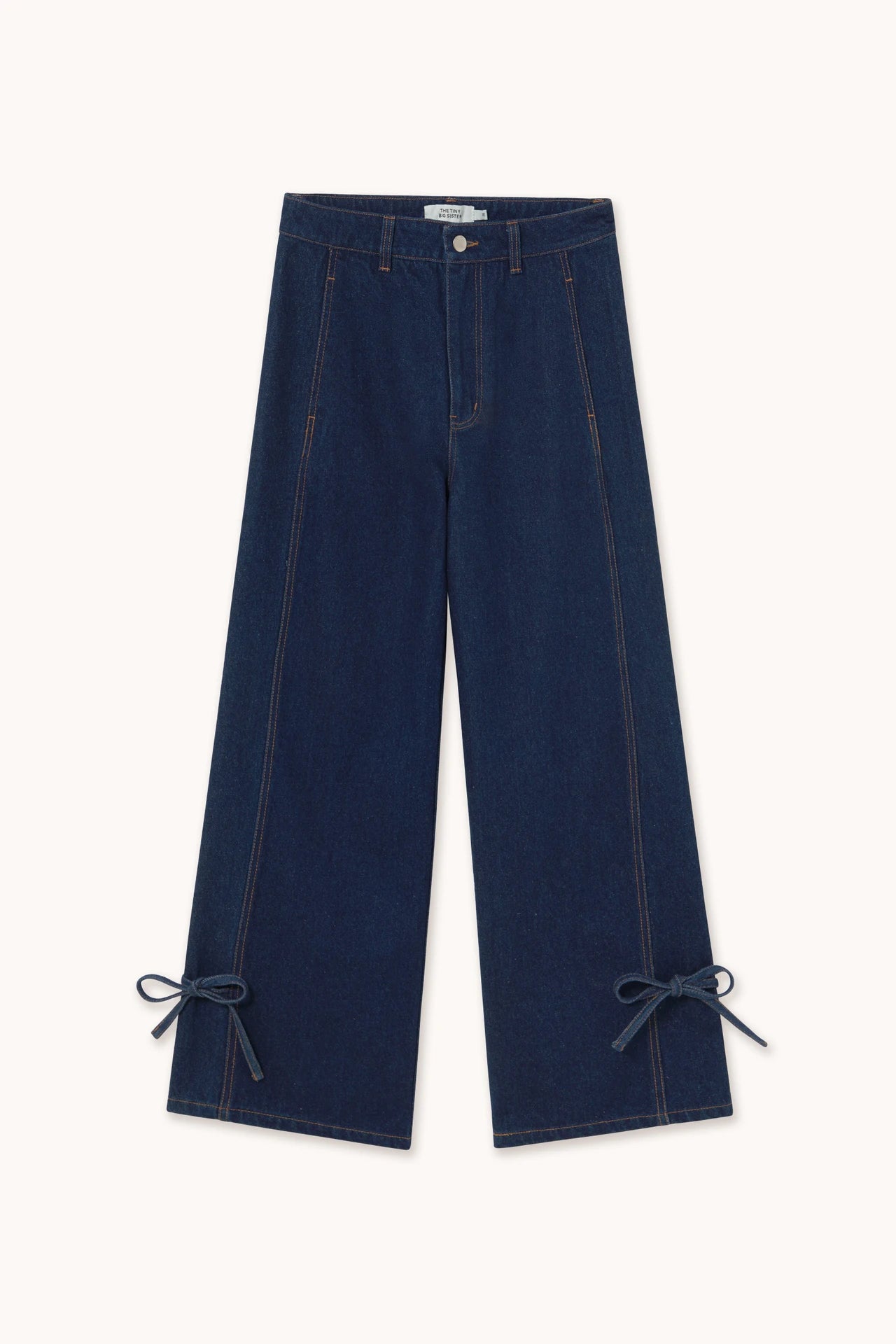 Lace Cutlines Navy Denim