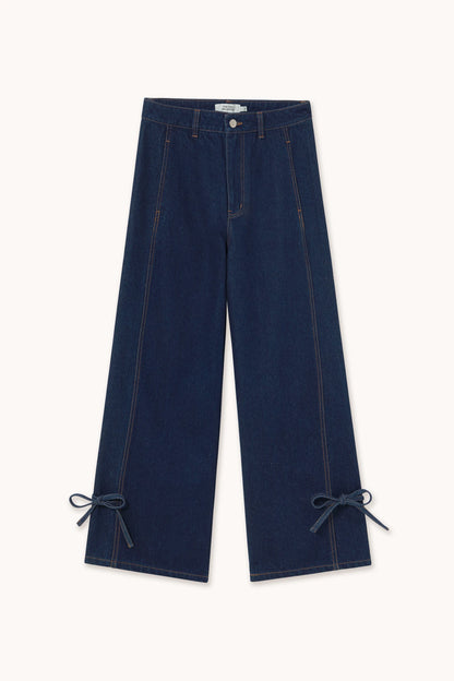 Lace Cutlines Navy Denim
