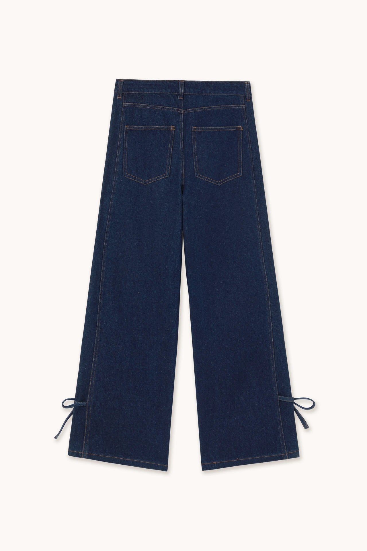 Lace Cutlines Navy Denim