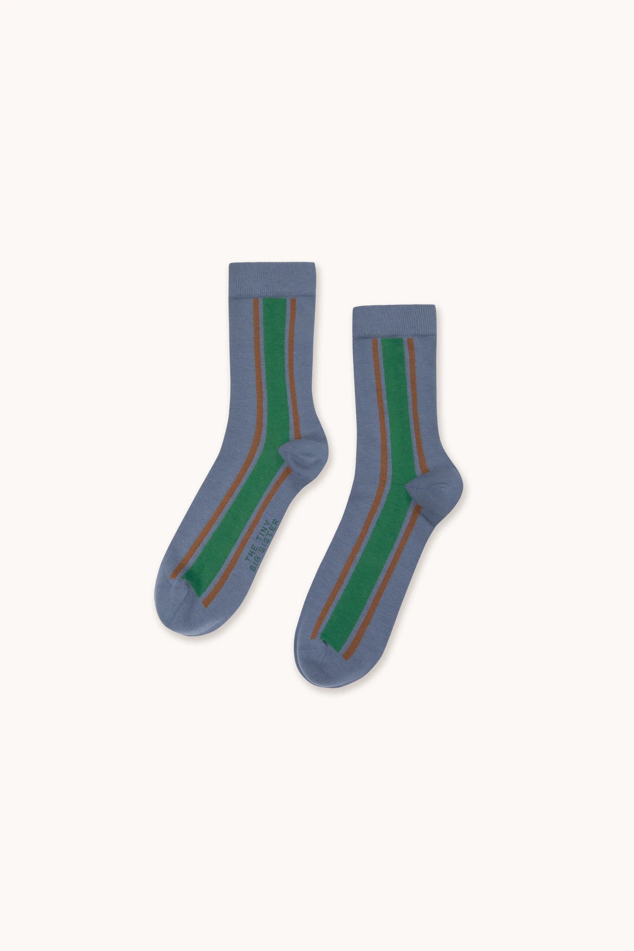 Striped Medium Stone Socks