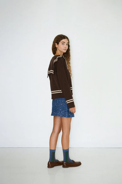 Striped Medium Stone Socks