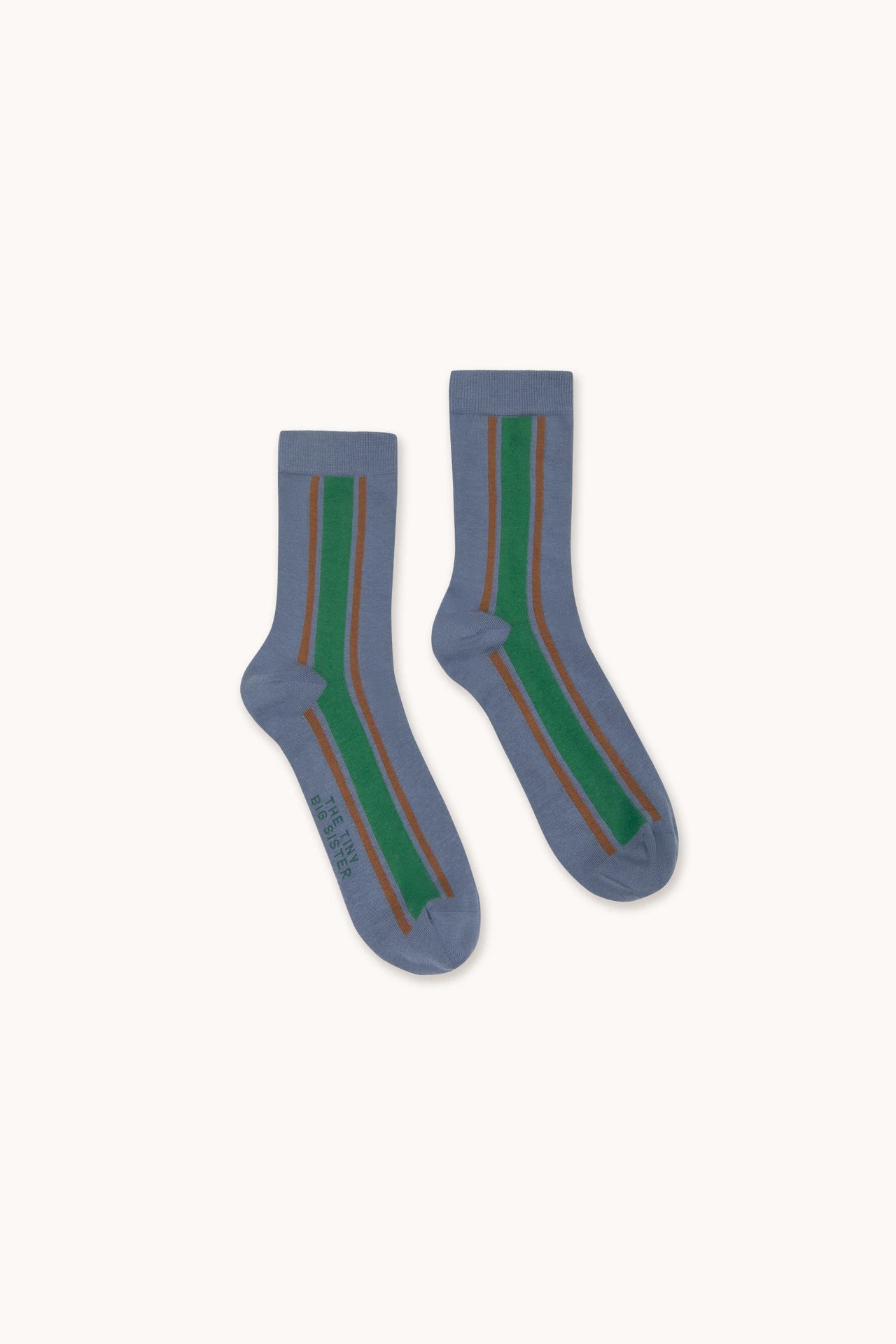 Striped Medium Stone Socks