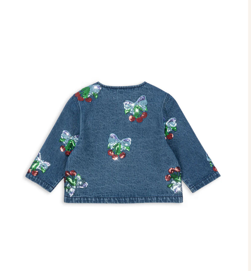 Amarena Sequin Denim Jacket