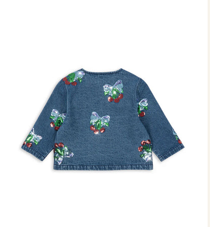 Amarena Sequin Denim Jacket