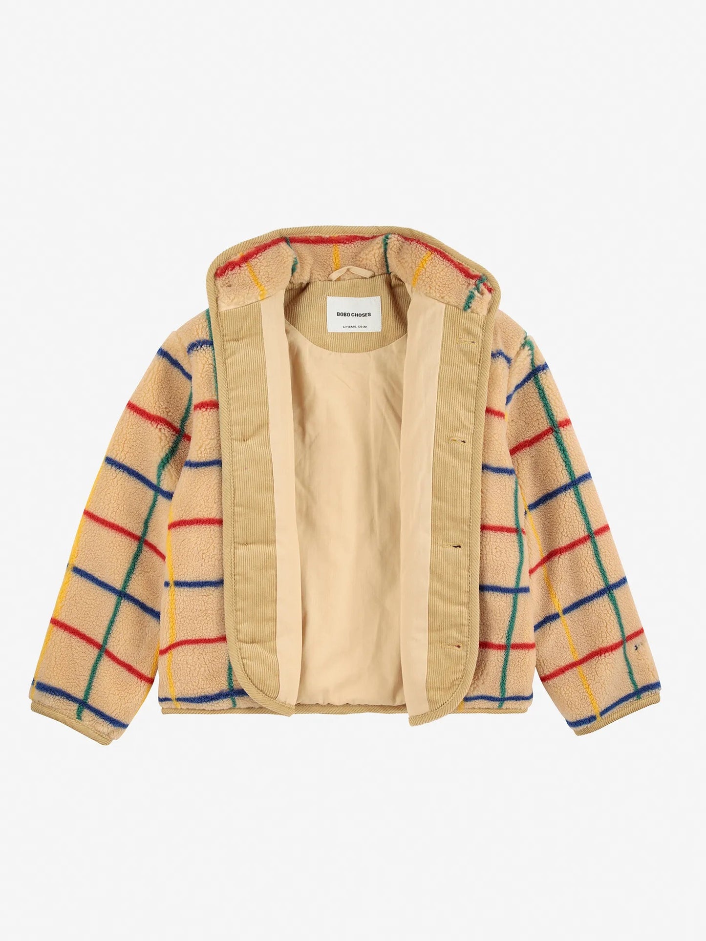 Colour Stripe Sheepskin Jacket: Kids