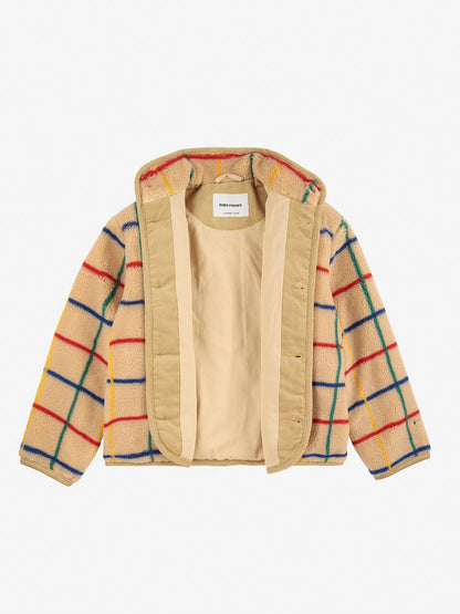 Colour Stripe Sheepskin Jacket: Kids