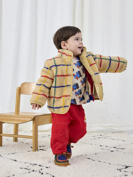 Colour Stripe Sheepskin Jacket: Toddler