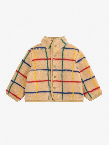 Colour Stripe Sheepskin Jacket: Toddler