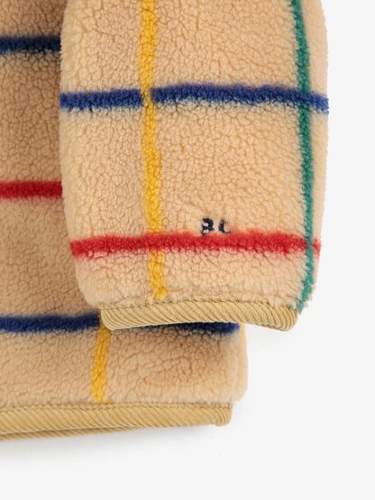 Colour Stripe Sheepskin Jacket: Toddler