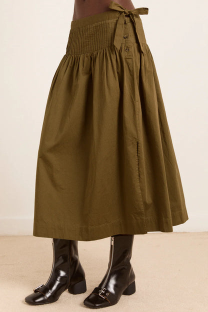 Josie Midi Skirt Olive