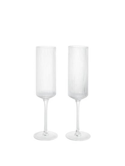 Ripple Champagne Flutes Box Of Two