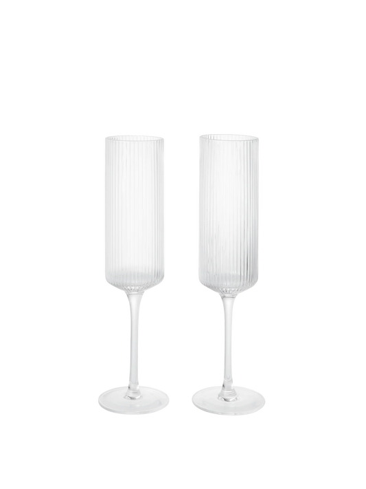 Ripple Champagne Flutes Box Of Two
