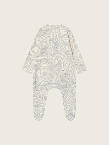 Seascape Undyed Sleepsuit