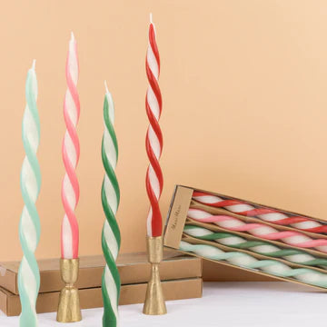 Festive Twisted Candles