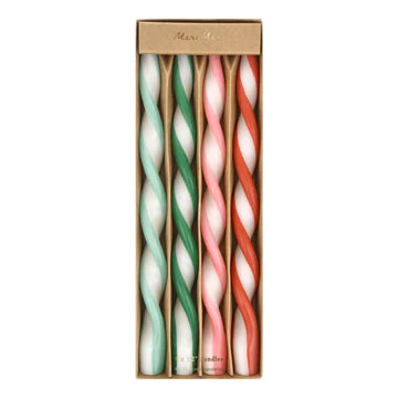 Festive Twisted Candles