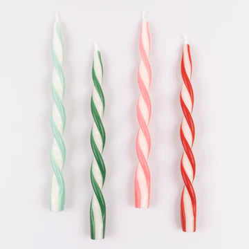 Festive Twisted Candles