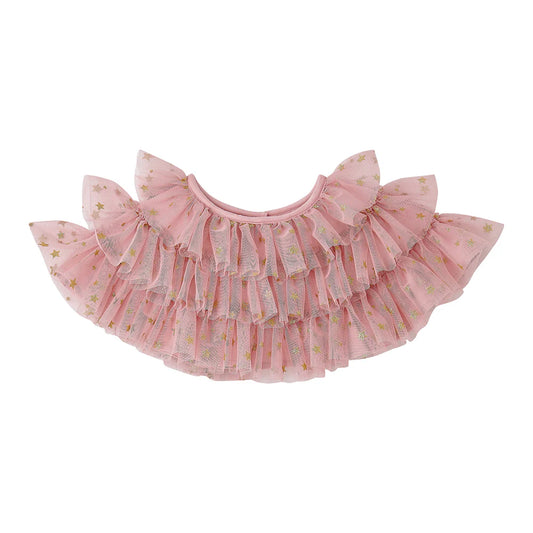 Vintage Pink & Gold Star Cape
