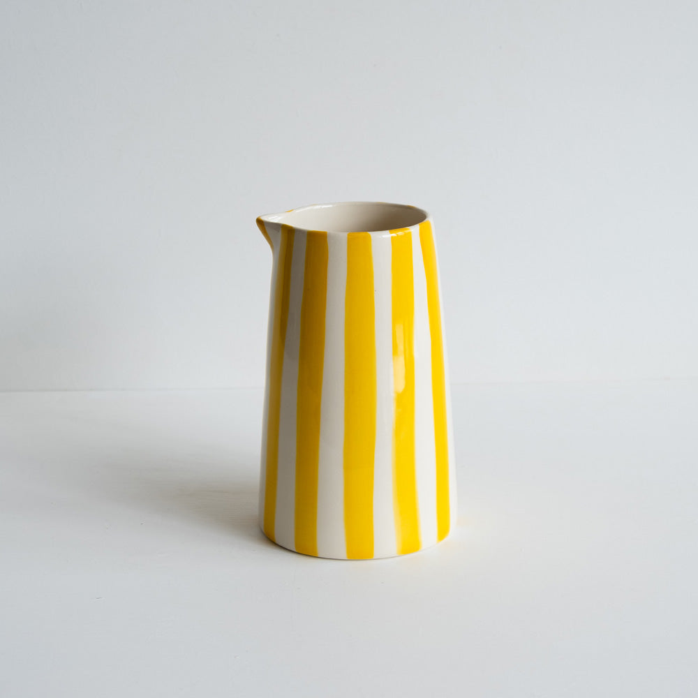 Turmeric Candy Stripe Pitcher