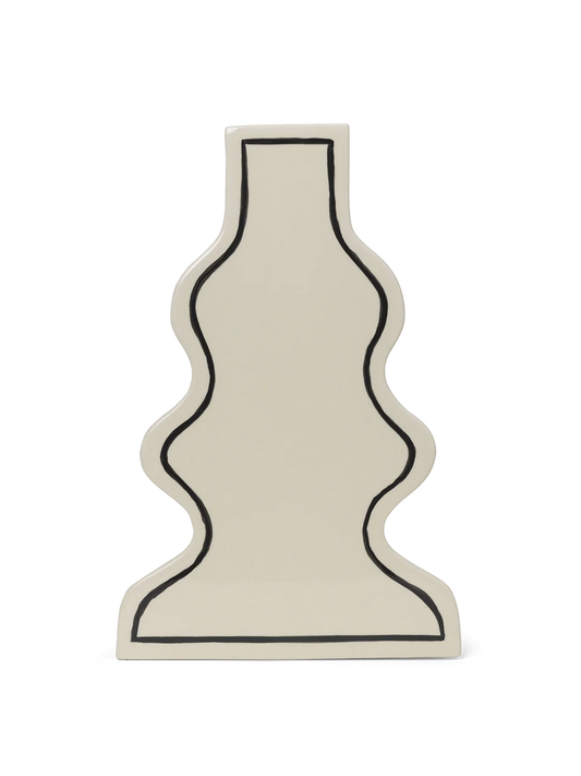 Paste Curvy Offwhite Vase