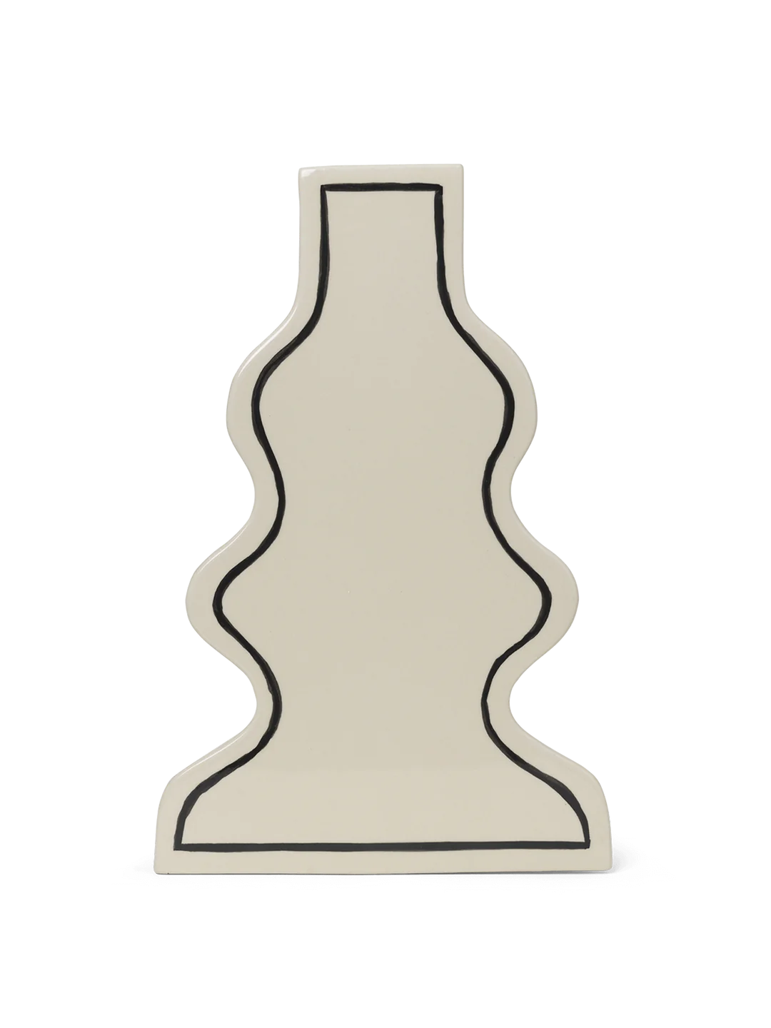 Paste Curvy Offwhite Vase